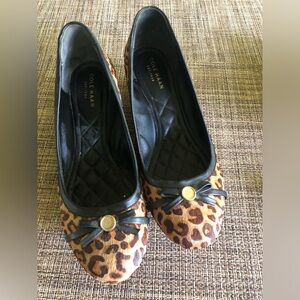 Cole Haan leopard wedges